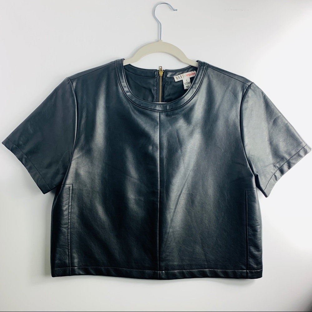 Impulse Fashion Week Crop Top Pleather Structured